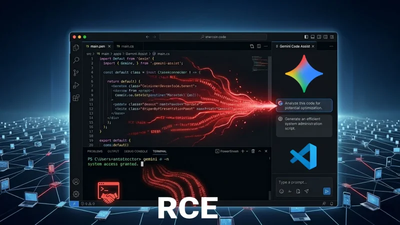 Featured image for post: Remote Code Execution in VS Code with Gemini Extension